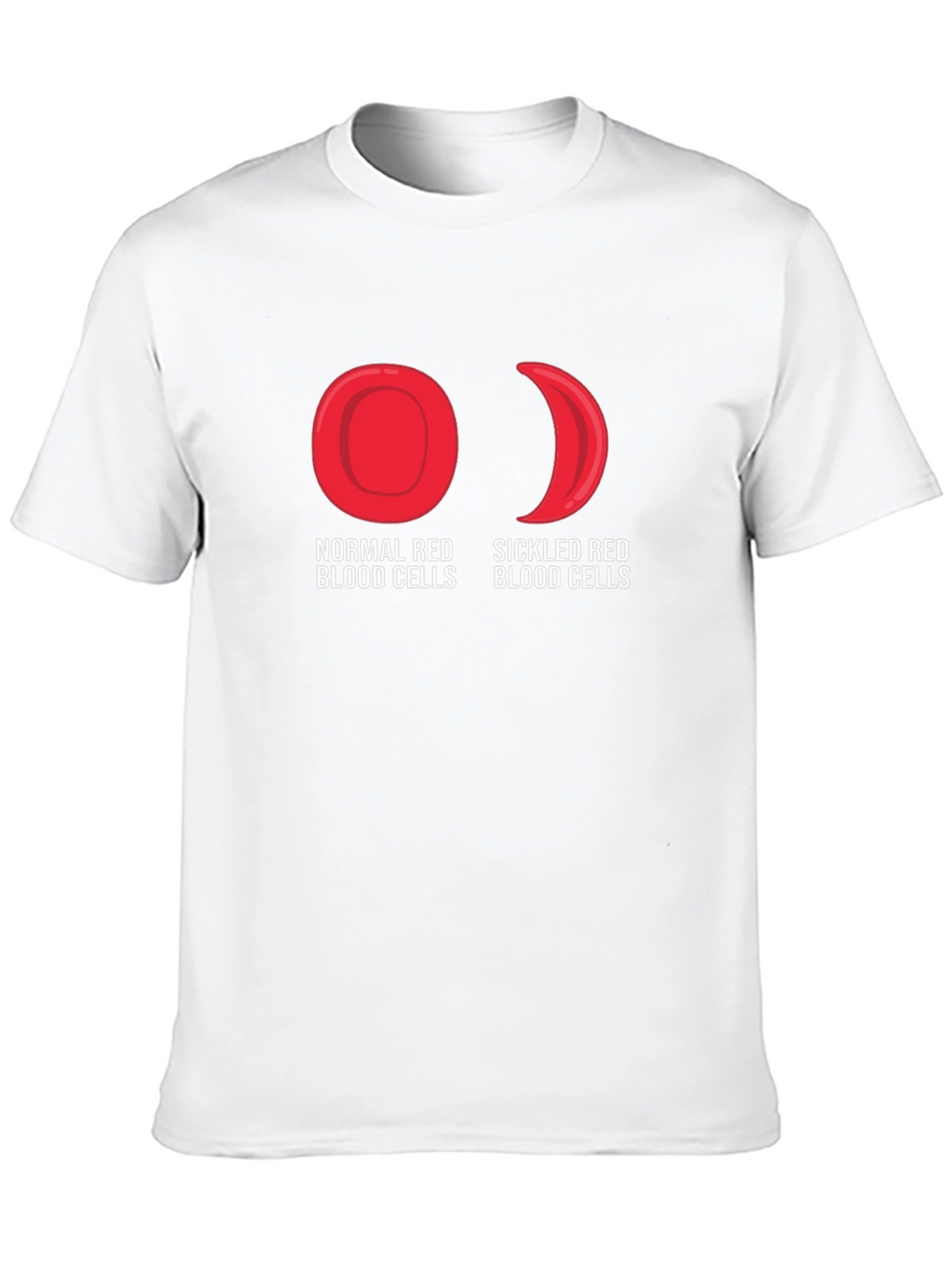 Normal vs Sickled Red Blood Cell T-Shirt