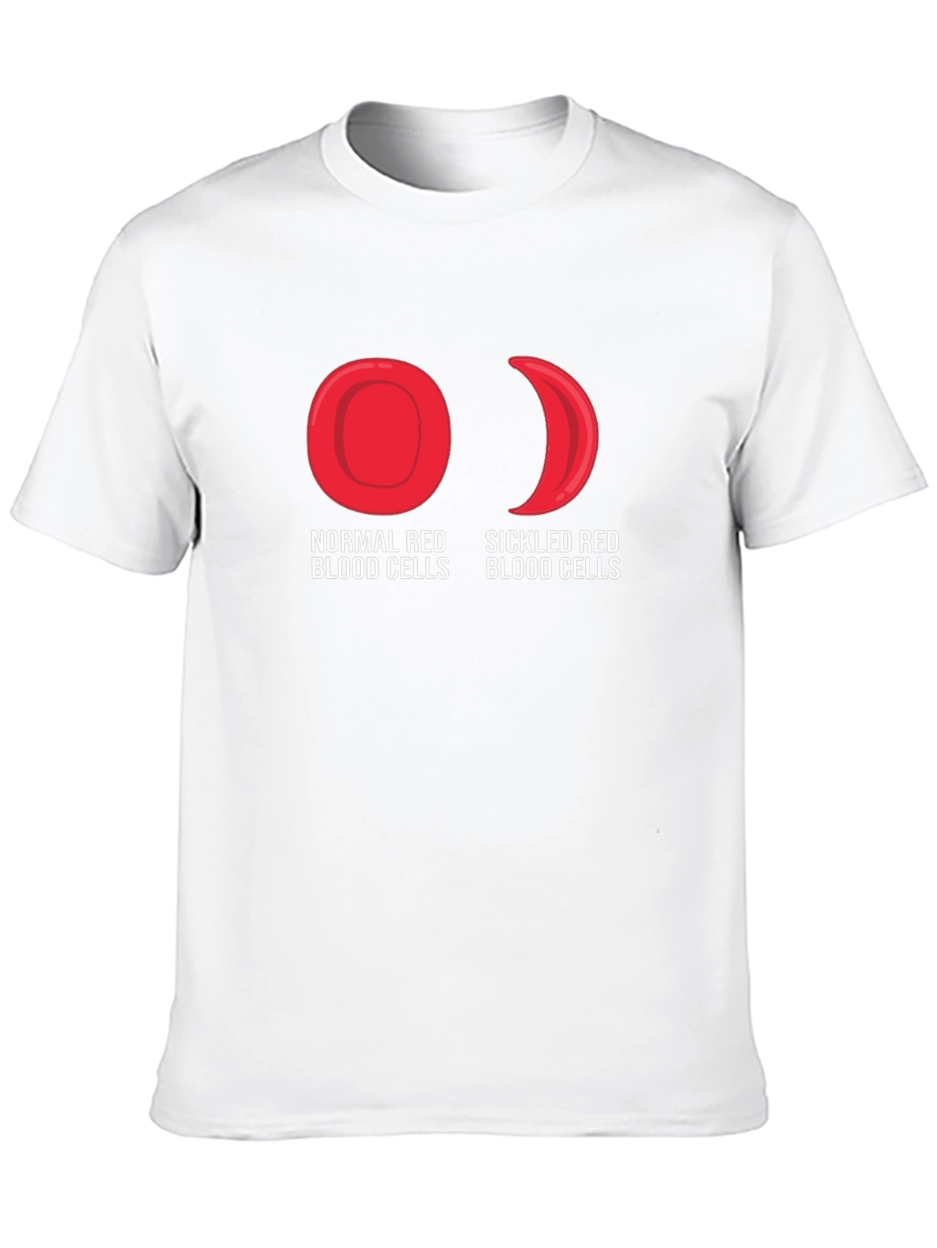 Normal vs Sickled Red Blood Cell T-Shirt