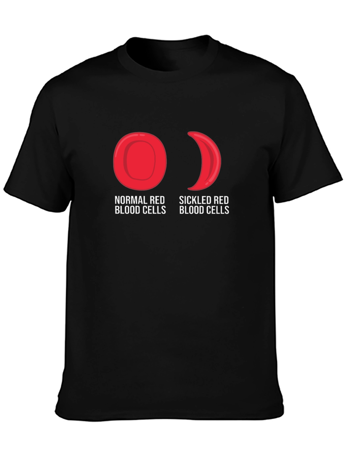 Normal vs Sickled Red Blood Cell T-Shirt