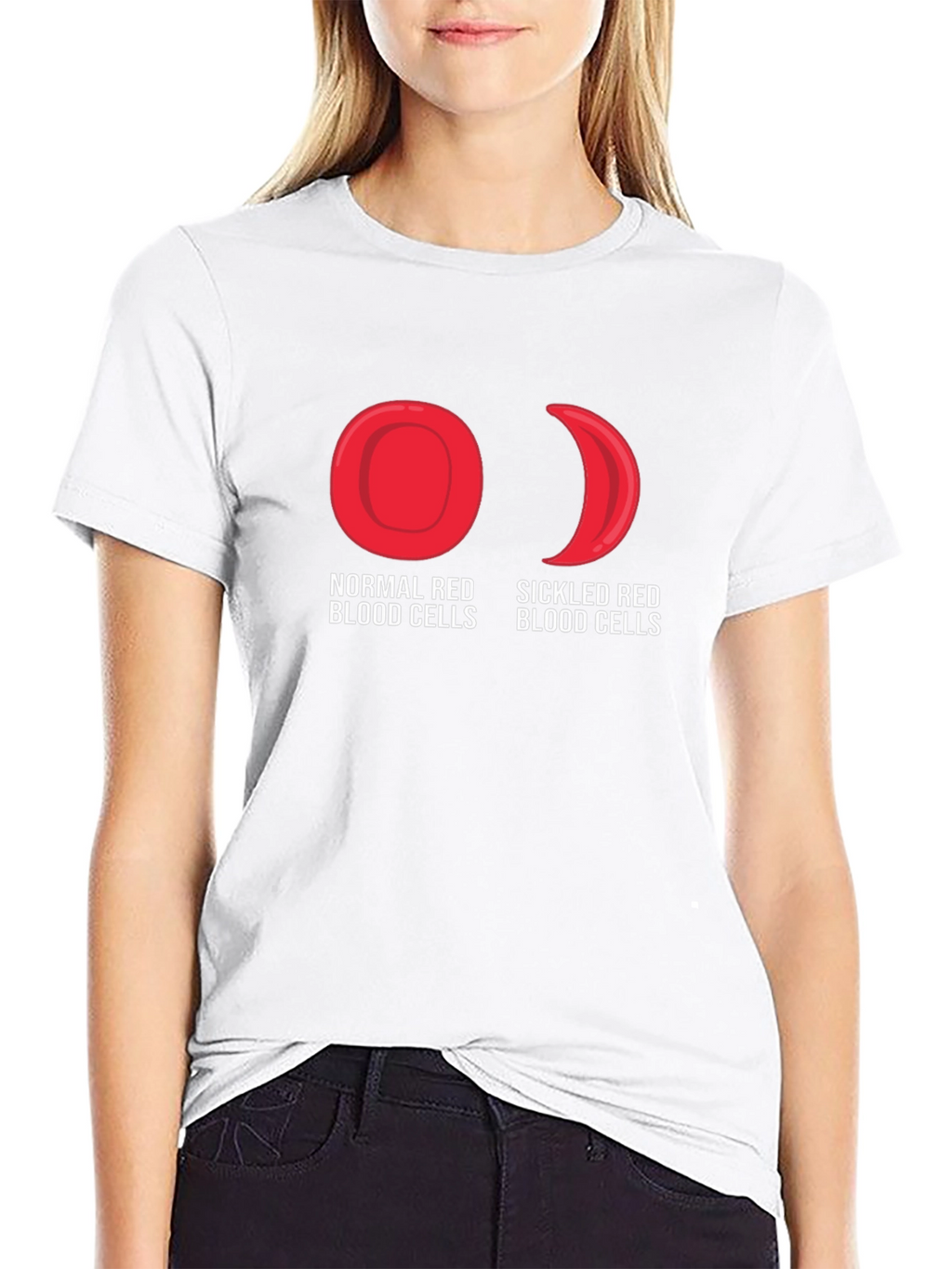 Normal vs Sickled Red Blood Cell T-Shirt