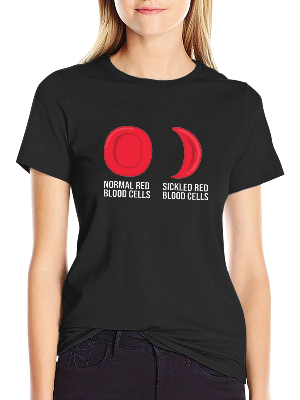 Normal vs Sickled Red Blood Cell T-Shirt