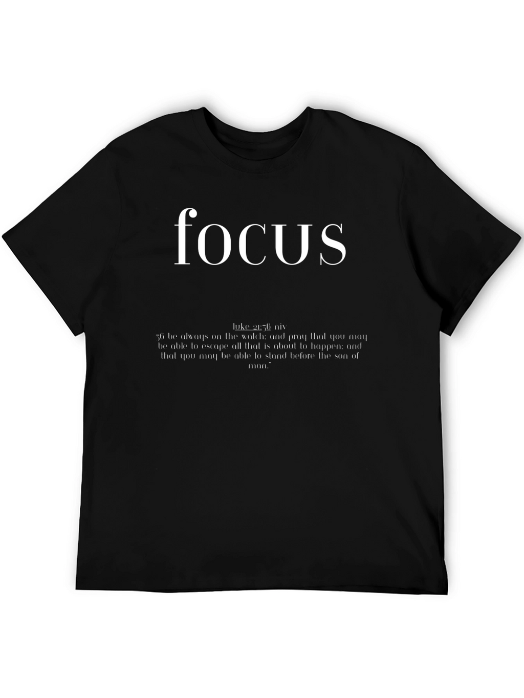 Focus Graphic Tee - Inspirational Christian Shirt