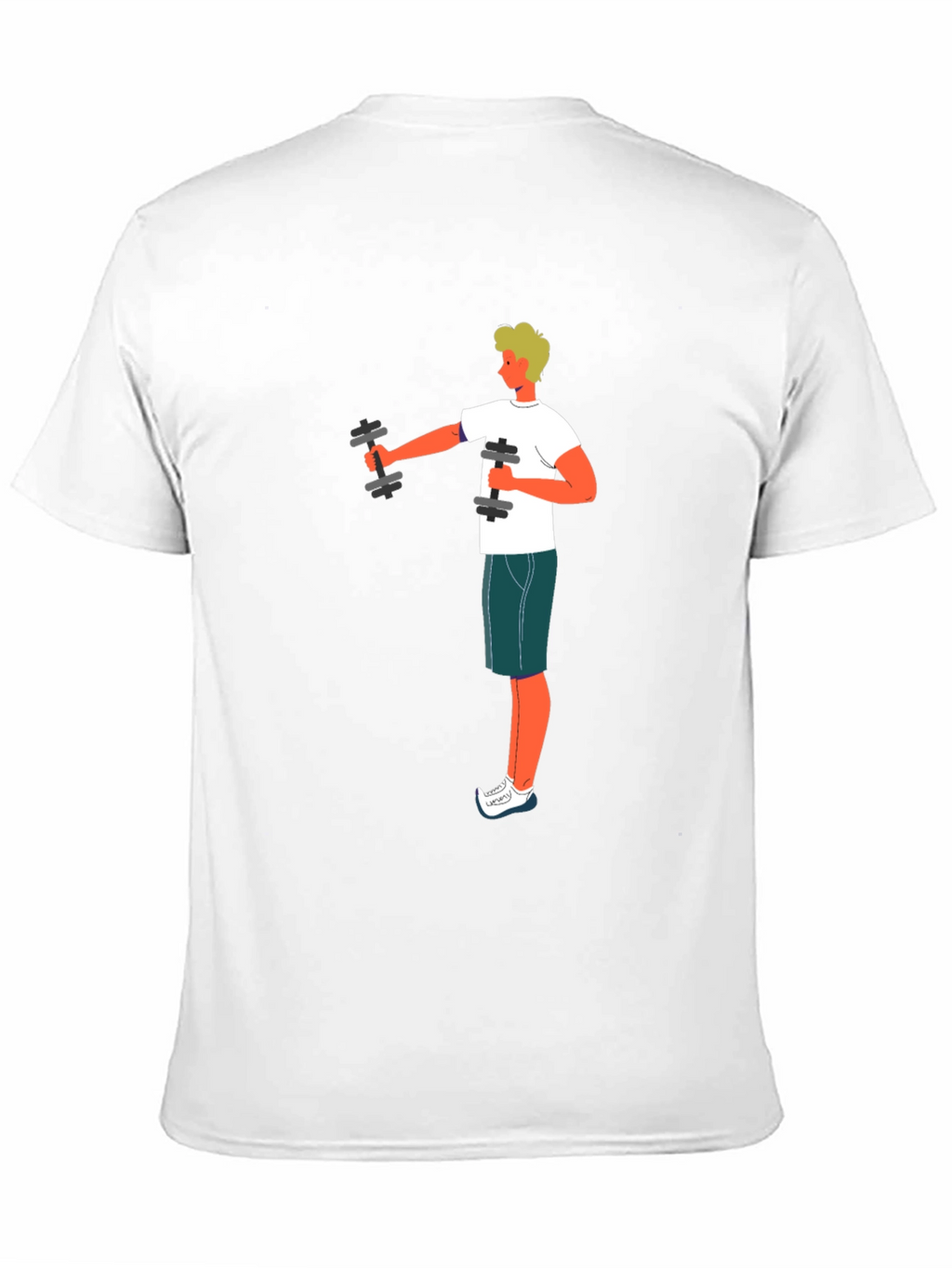 Workout Graphic Tee - Black Cotton T-Shirt