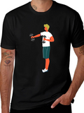 Workout Graphic Tee - Black Cotton T-Shirt