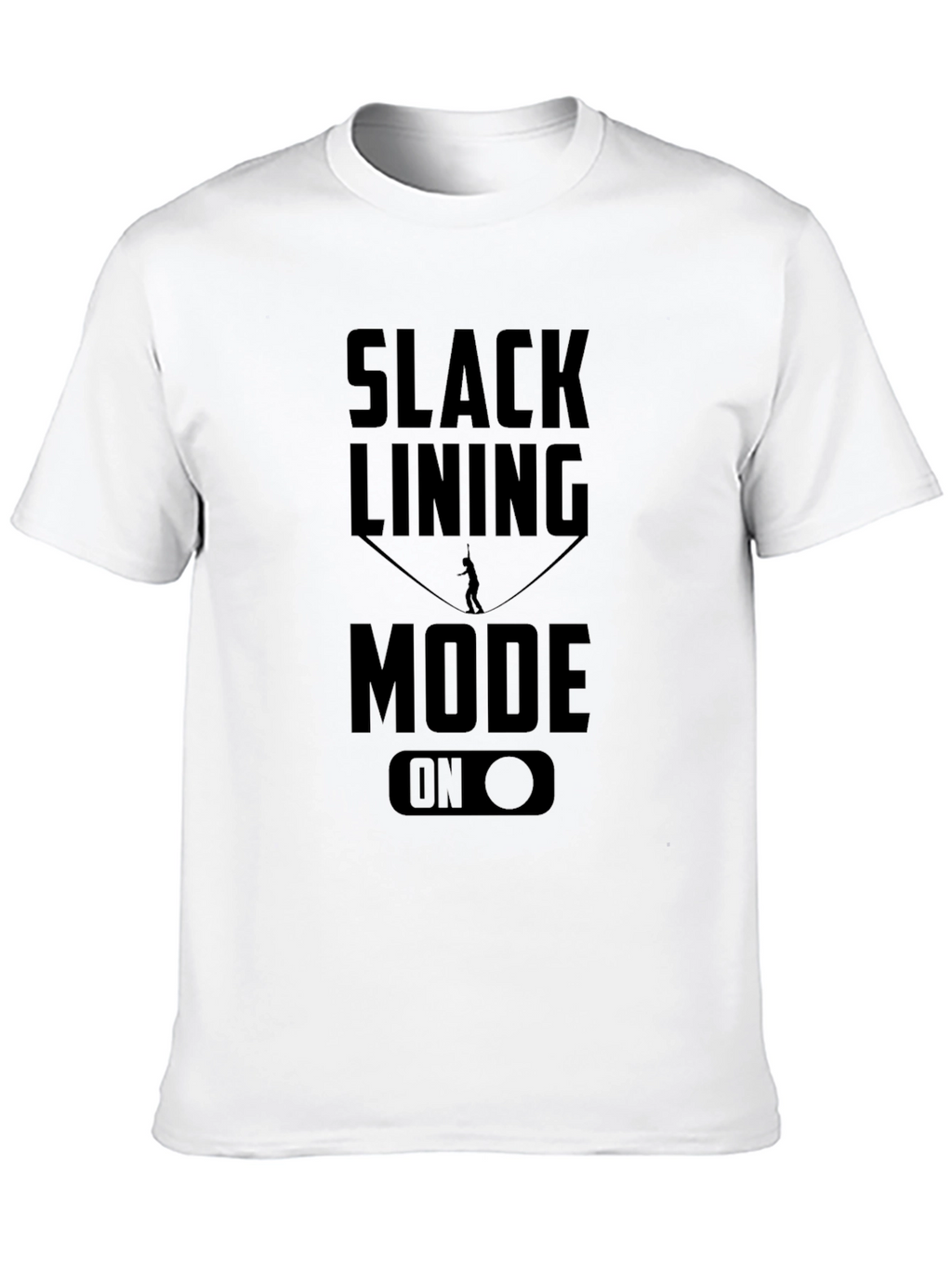 Slacklining Mode On Black Graphic Tee