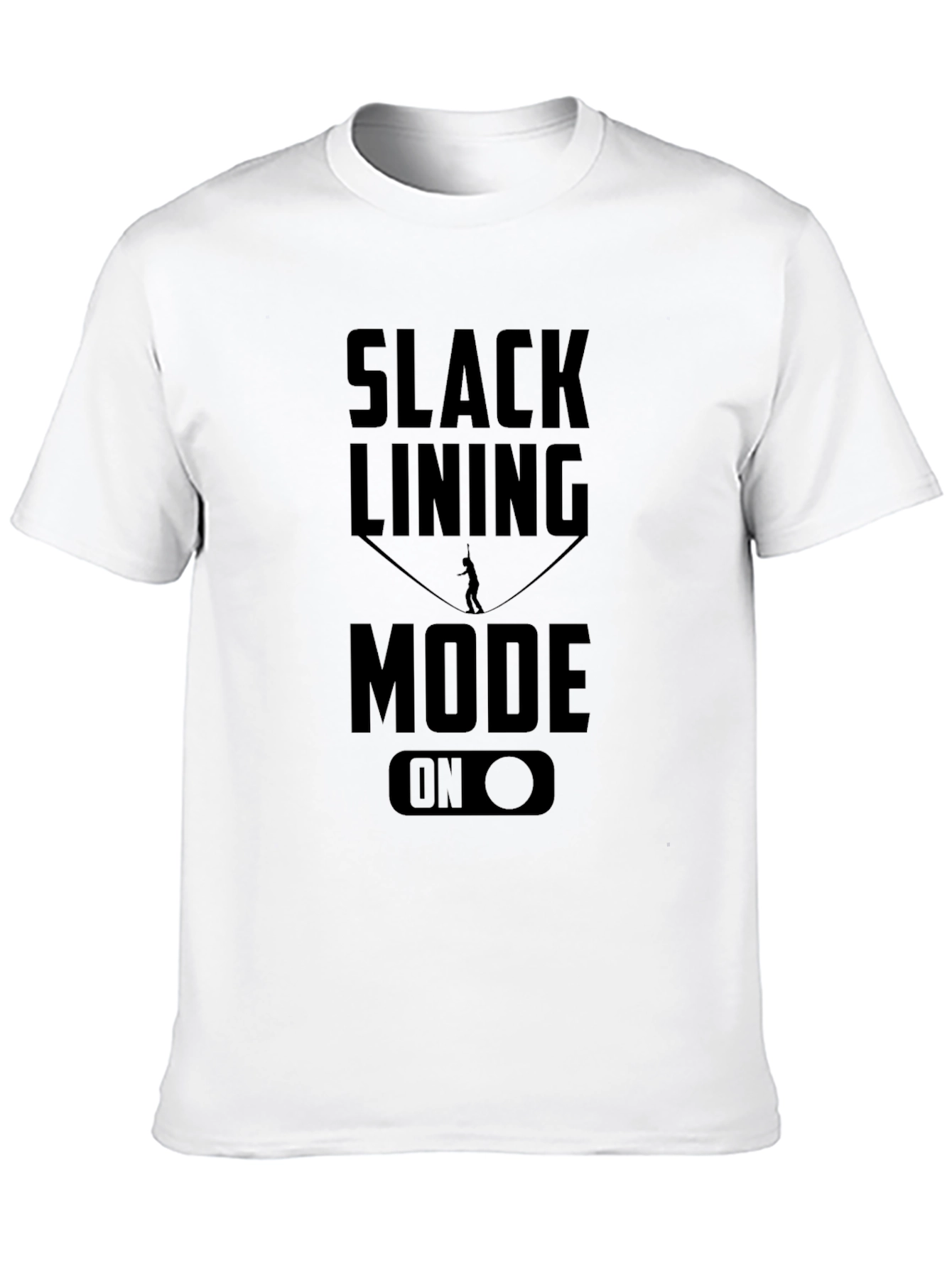 Slacklining Mode On Black Graphic Tee