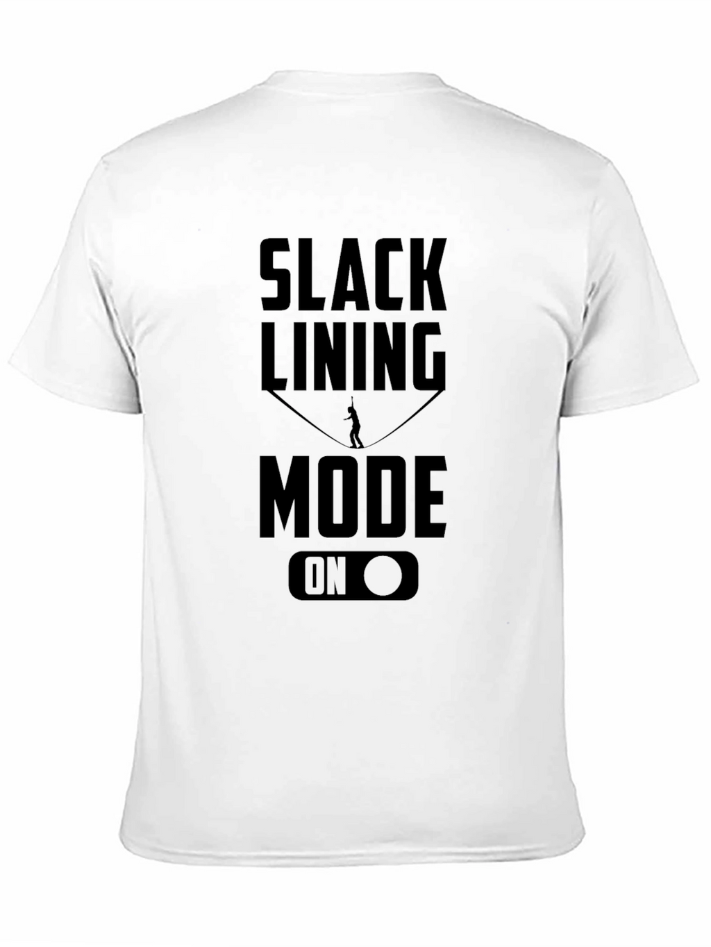 Slacklining Mode On Black Graphic Tee