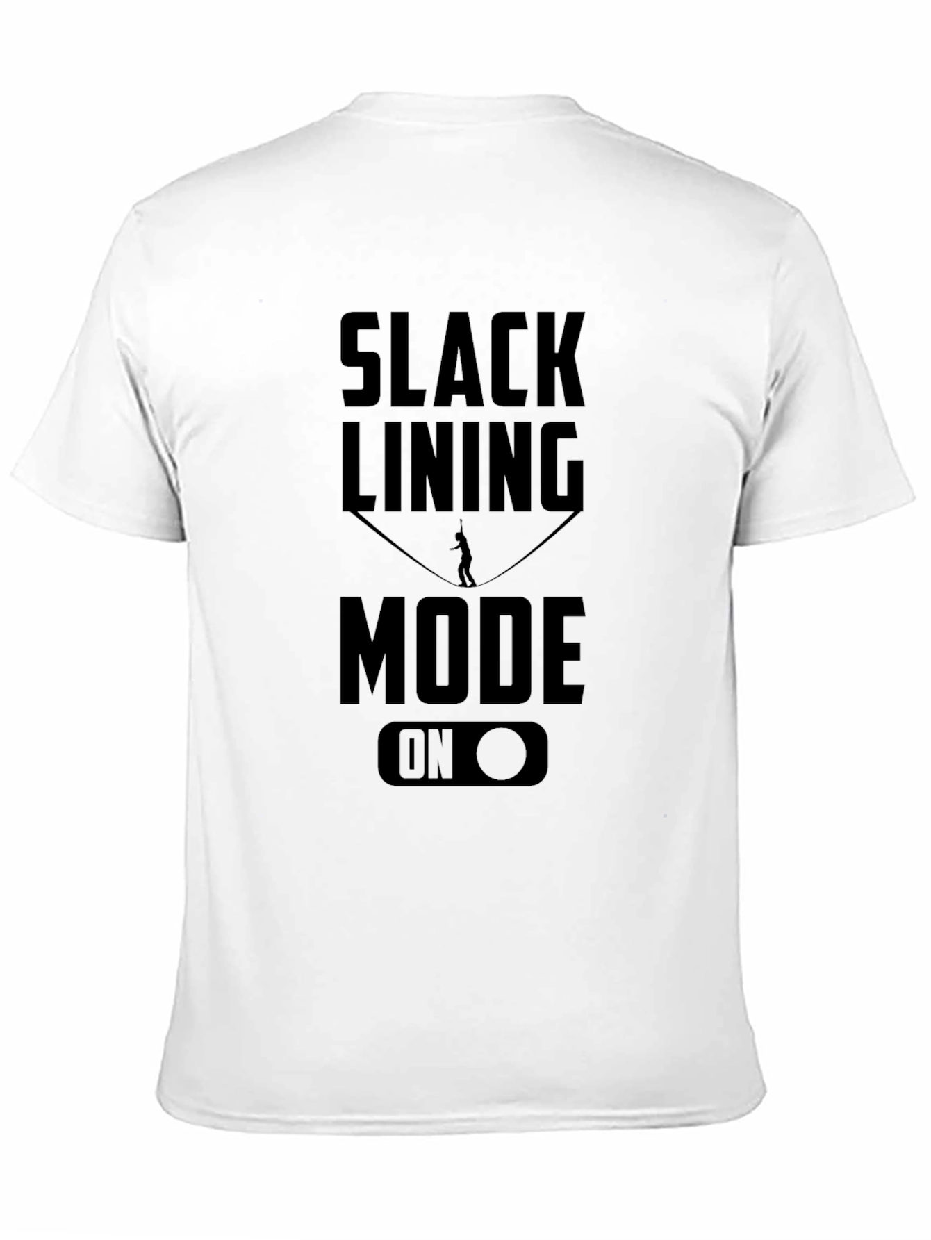 Slacklining Mode On Black Graphic Tee