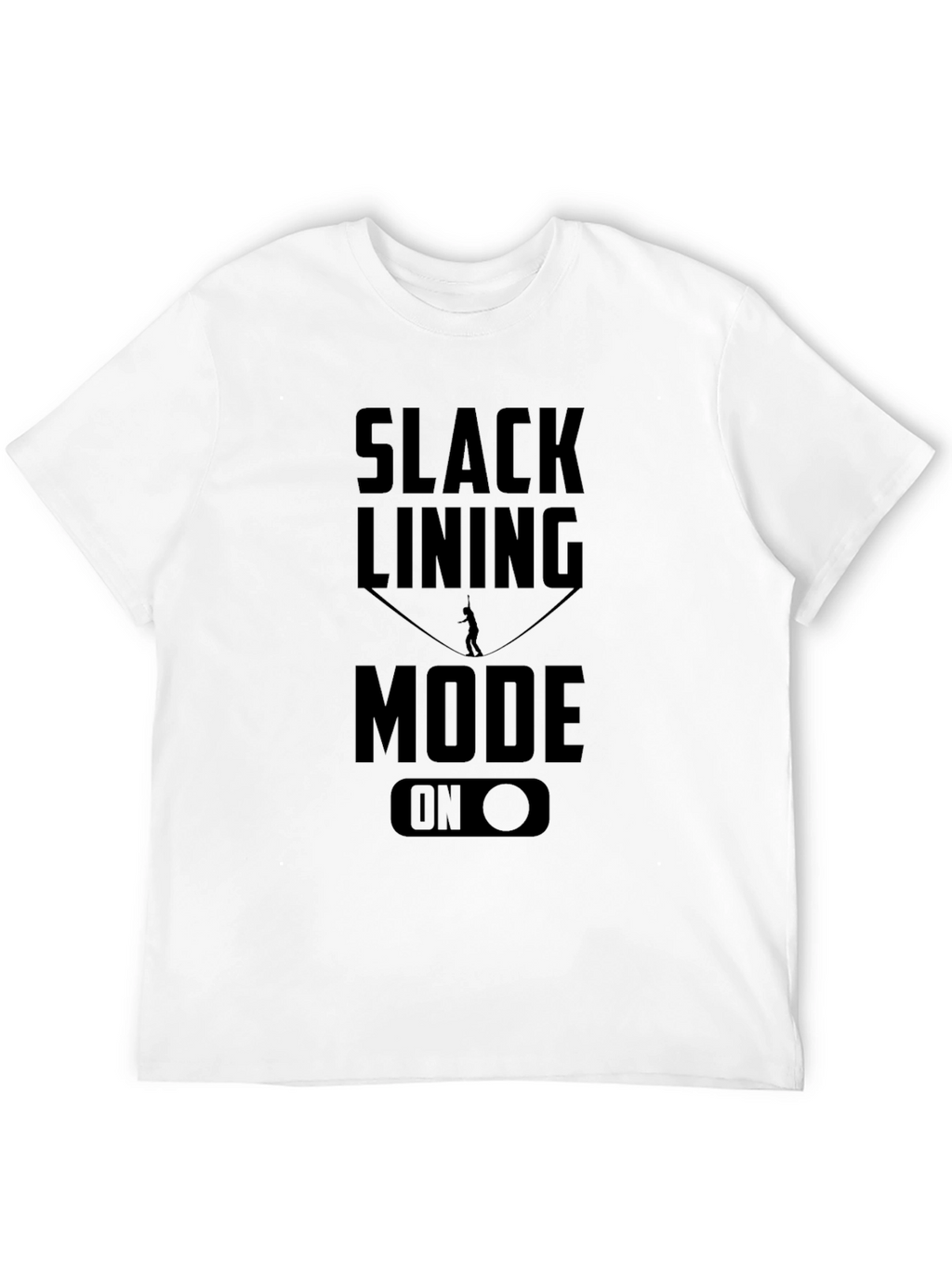 Slacklining Mode On Black Graphic Tee