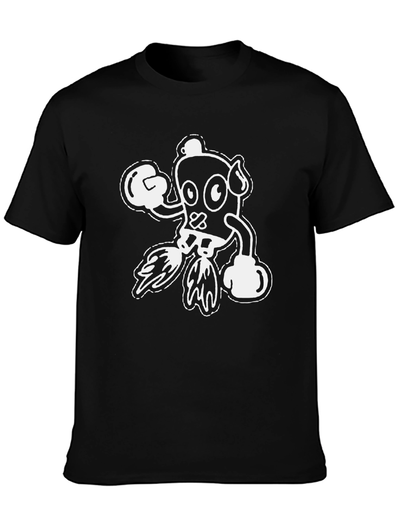 Cartoon Boxer Graphic T-Shirt