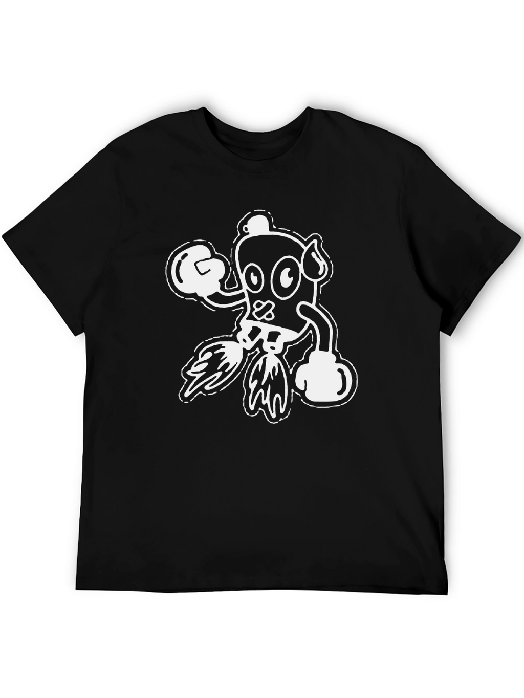 Cartoon Boxer Graphic T-Shirt