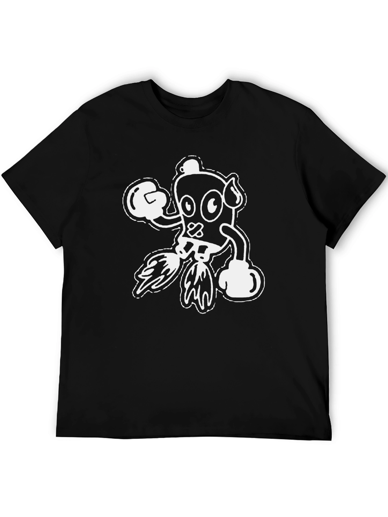 Cartoon Boxer Graphic T-Shirt