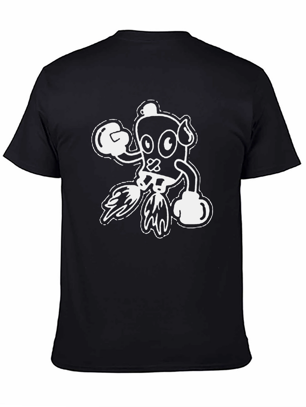 Cartoon Boxer Graphic T-Shirt