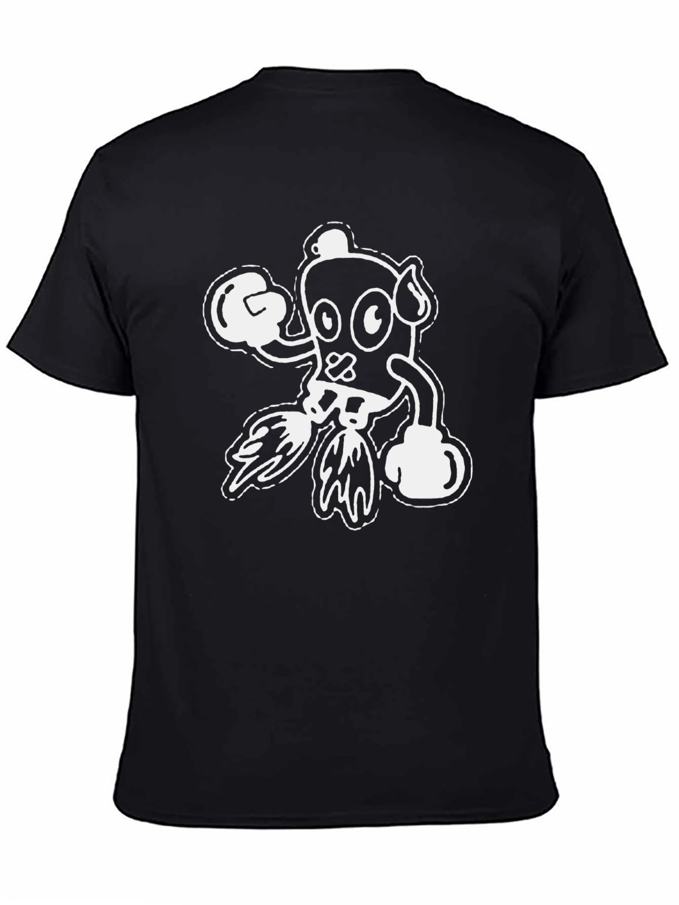 Cartoon Boxer Graphic T-Shirt