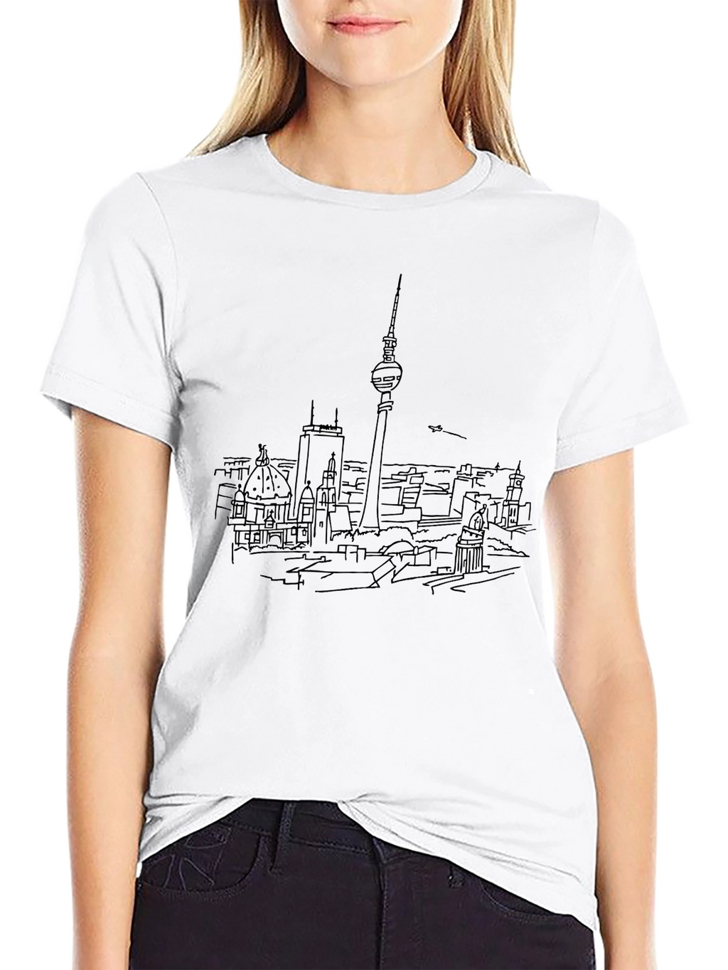 Berlin Skyline Tee - Unique Cityscape Design