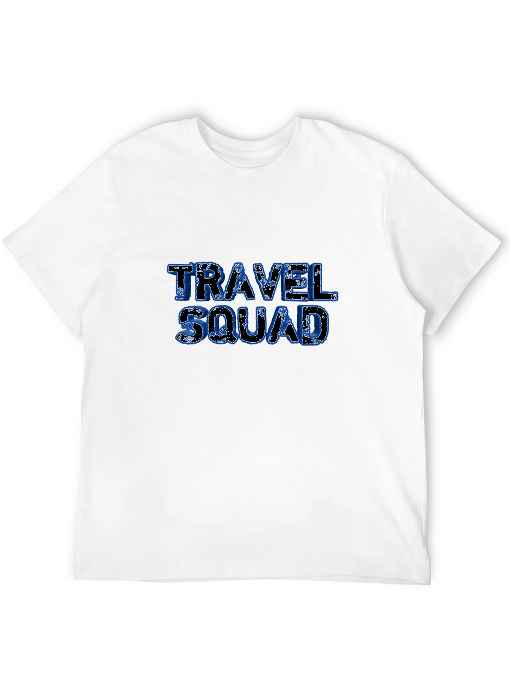 Travel Squad Graphic Tee - Black Cotton T-Shirt