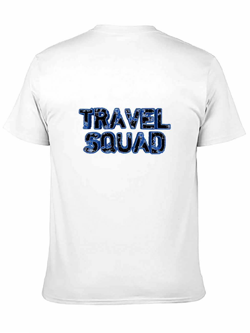 Travel Squad Graphic Tee - Black Cotton T-Shirt