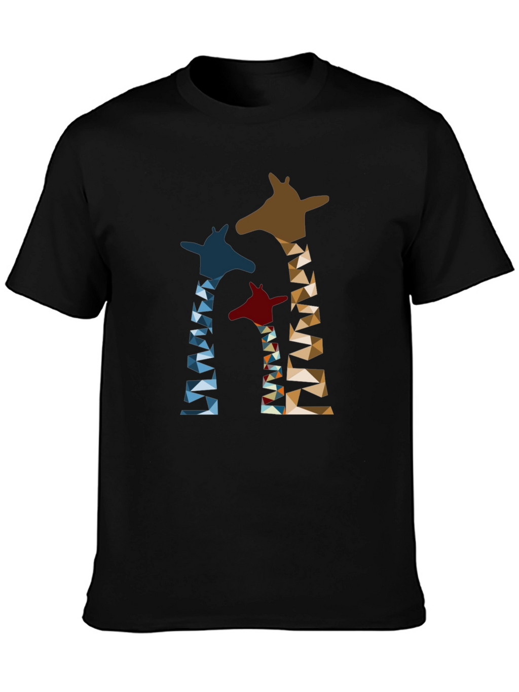 Geometric Giraffe Print T-Shirt