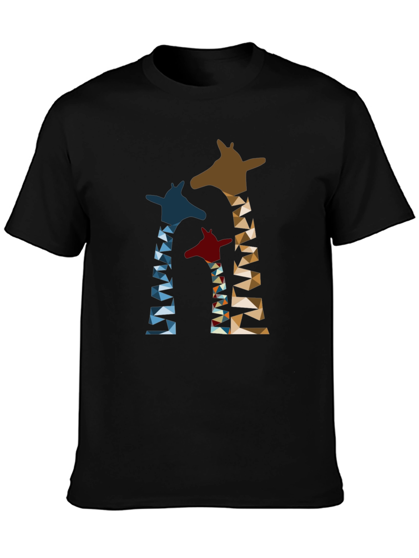 Geometric Giraffe Print T-Shirt