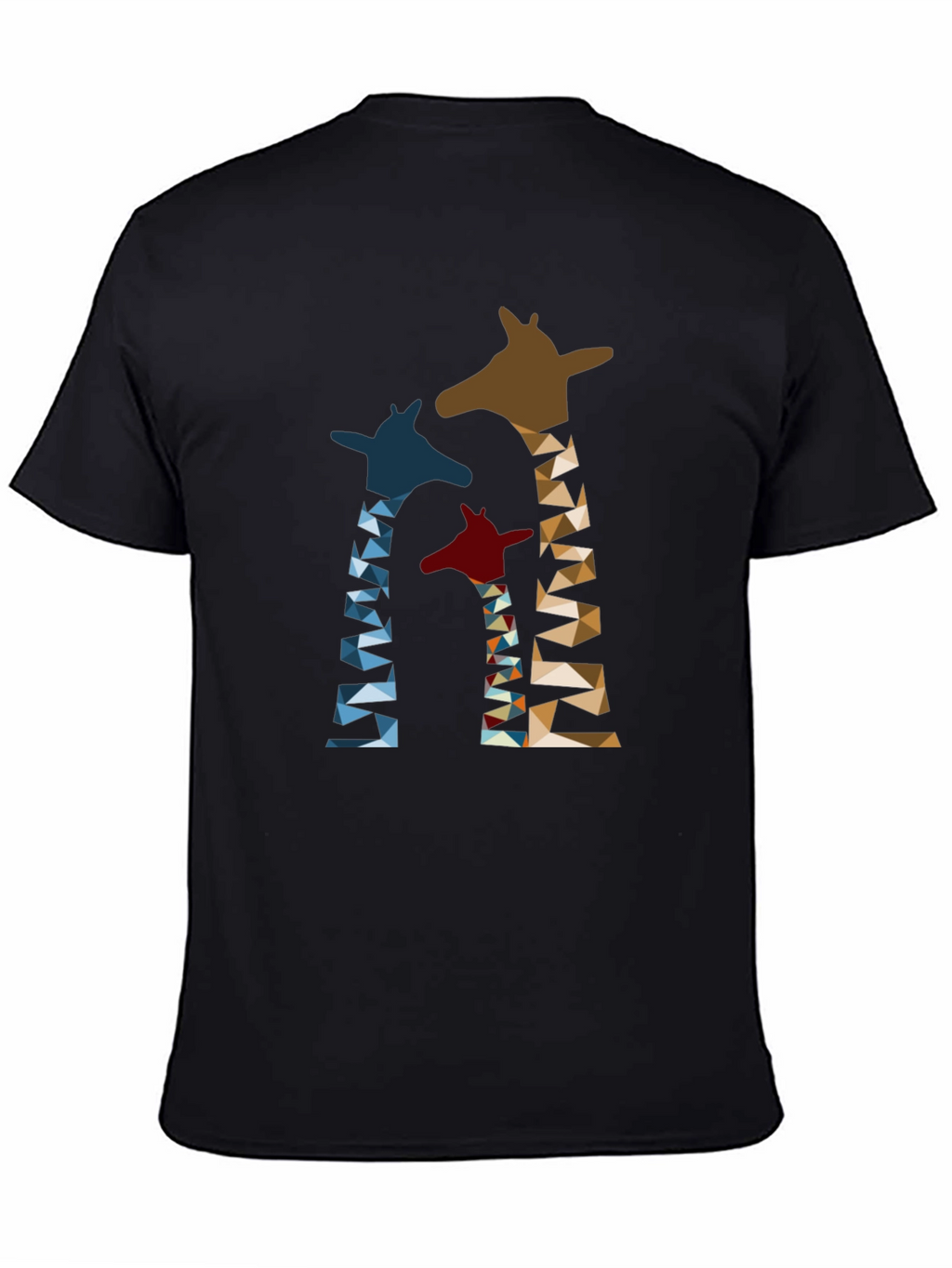 Geometric Giraffe Print T-Shirt