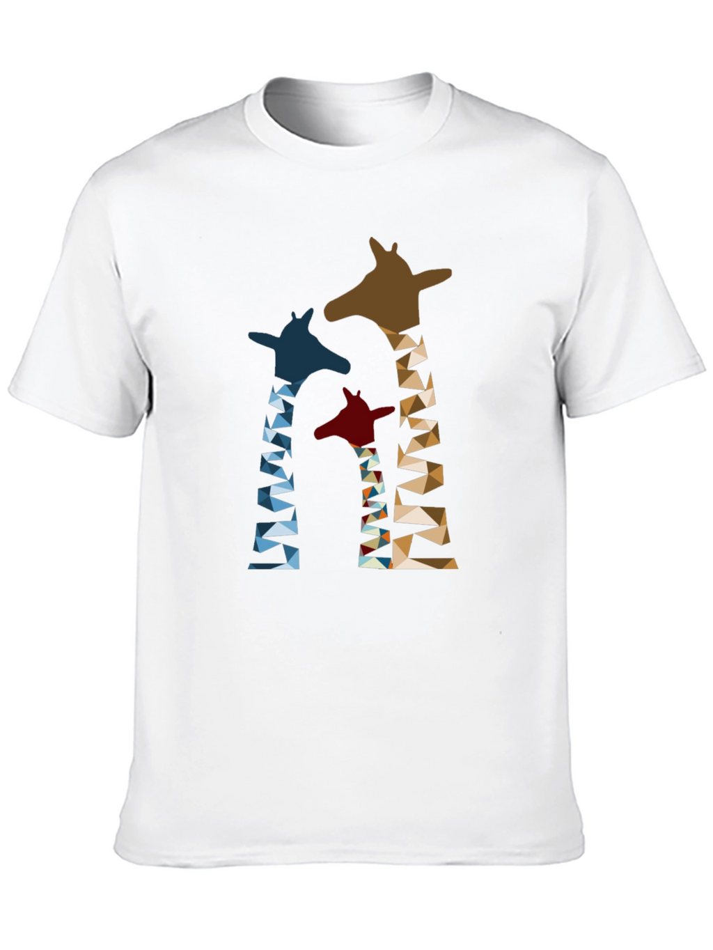 Geometric Giraffe Print T-Shirt
