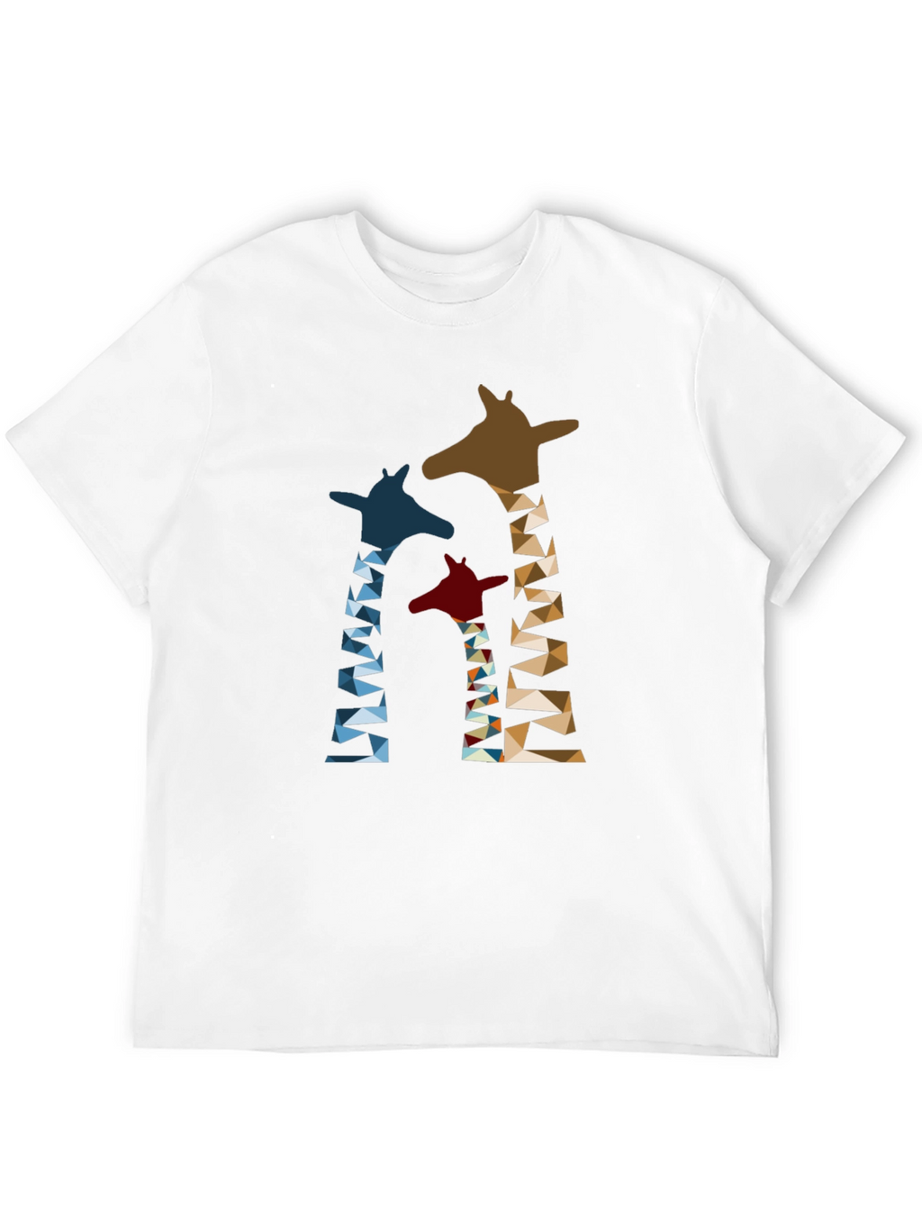 Geometric Giraffe Print T-Shirt