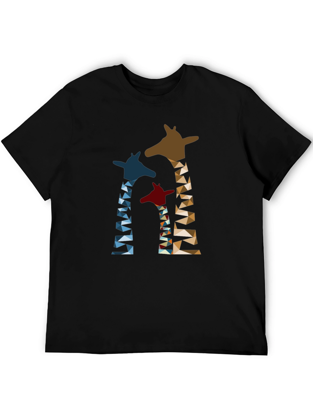 Geometric Giraffe Print T-Shirt