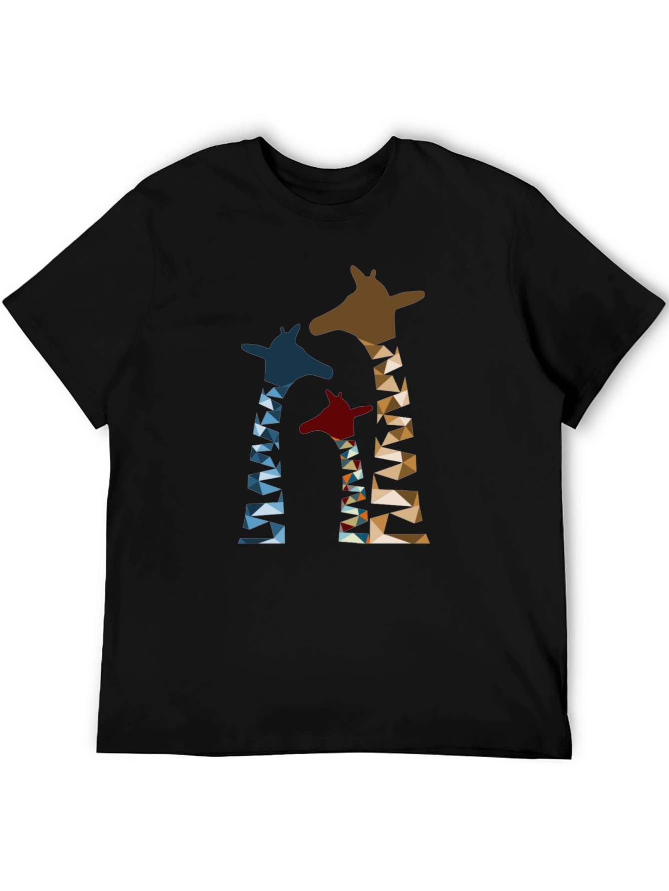 Geometric Giraffe Print T-Shirt