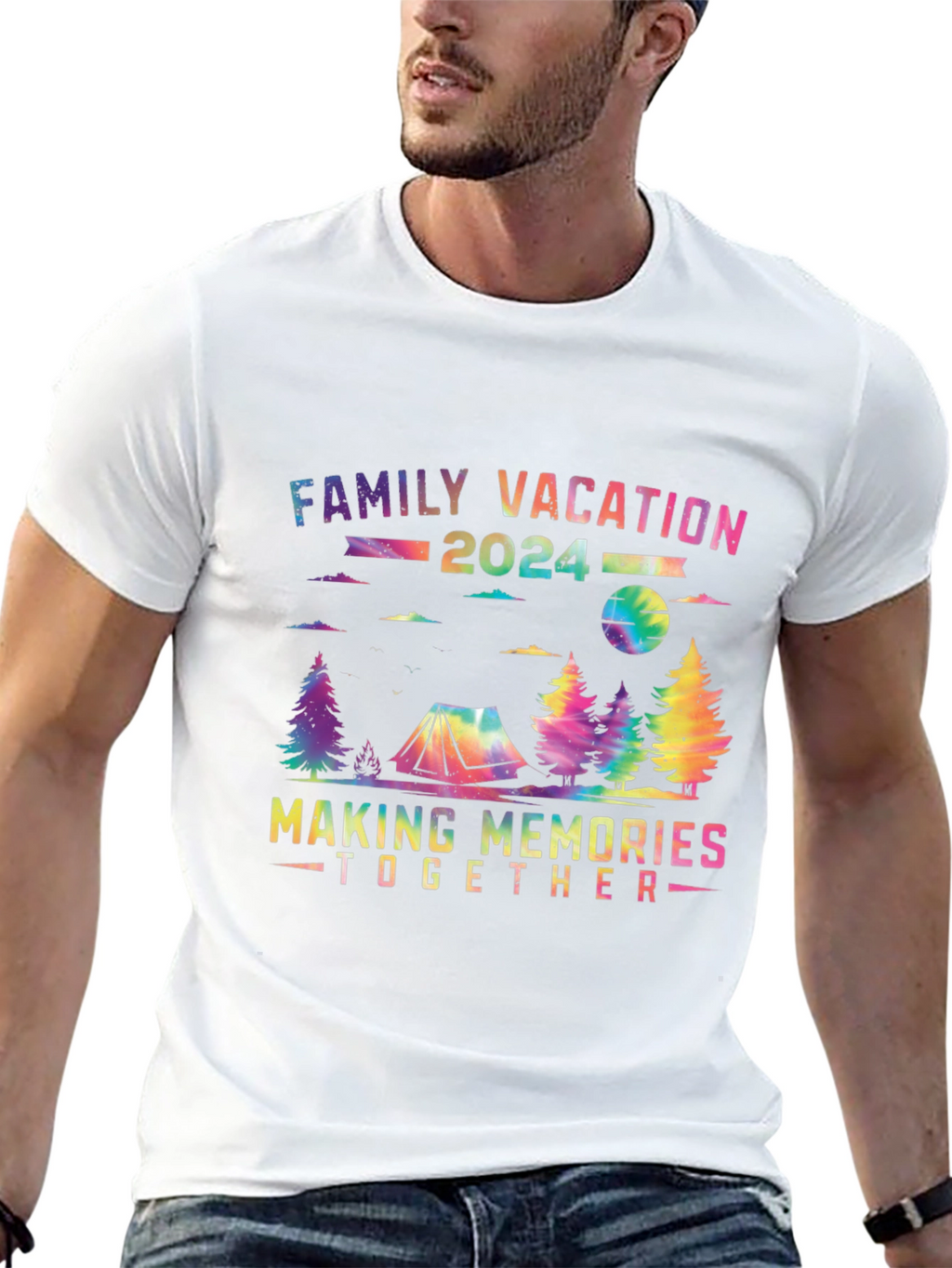 Family Vacation 2024 Tie Dye T-Shirt