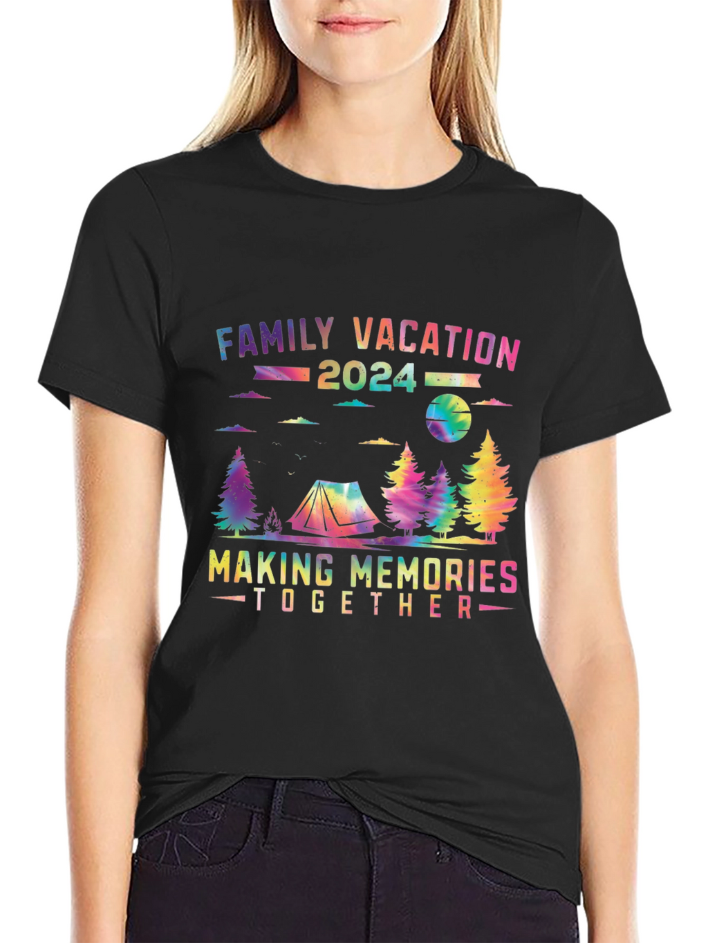 Family Vacation 2024 Tie Dye T-Shirt