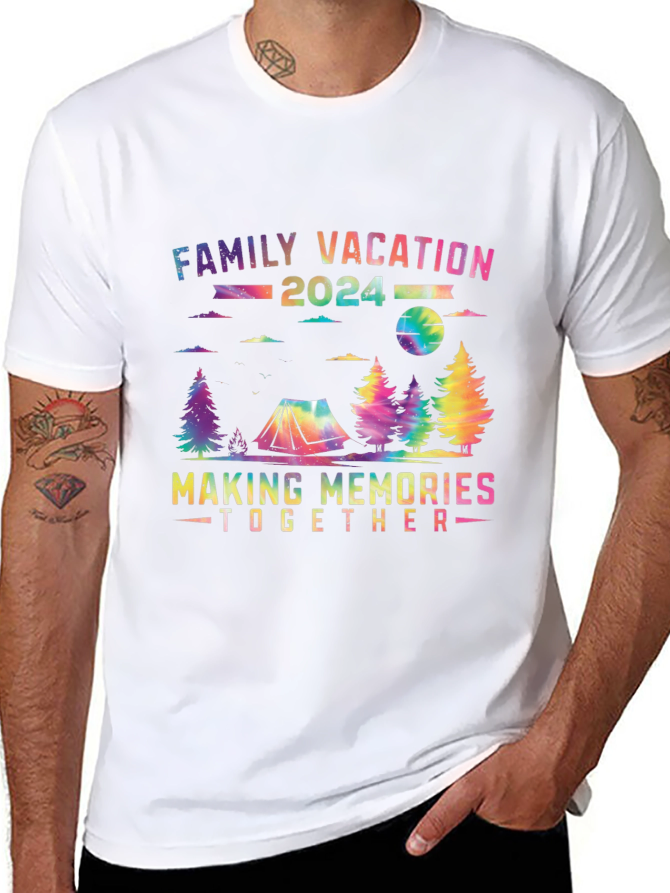 Family Vacation 2024 Tie Dye T-Shirt
