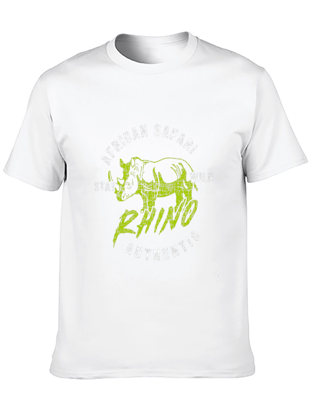 African Safari Rhino Graphic T-Shirt - Stay Wild