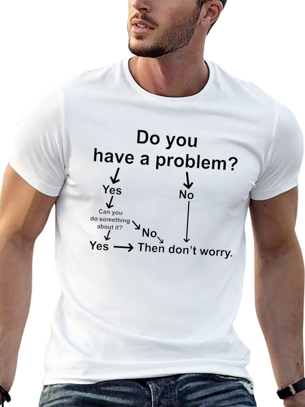 Problem Solving T-Shirt - Funny Flowchart Tee