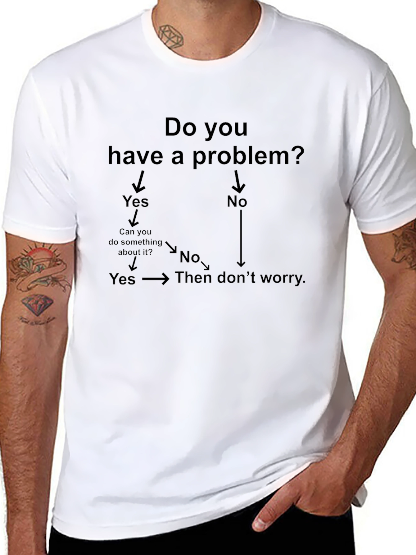 Problem Solving T-Shirt - Funny Flowchart Tee