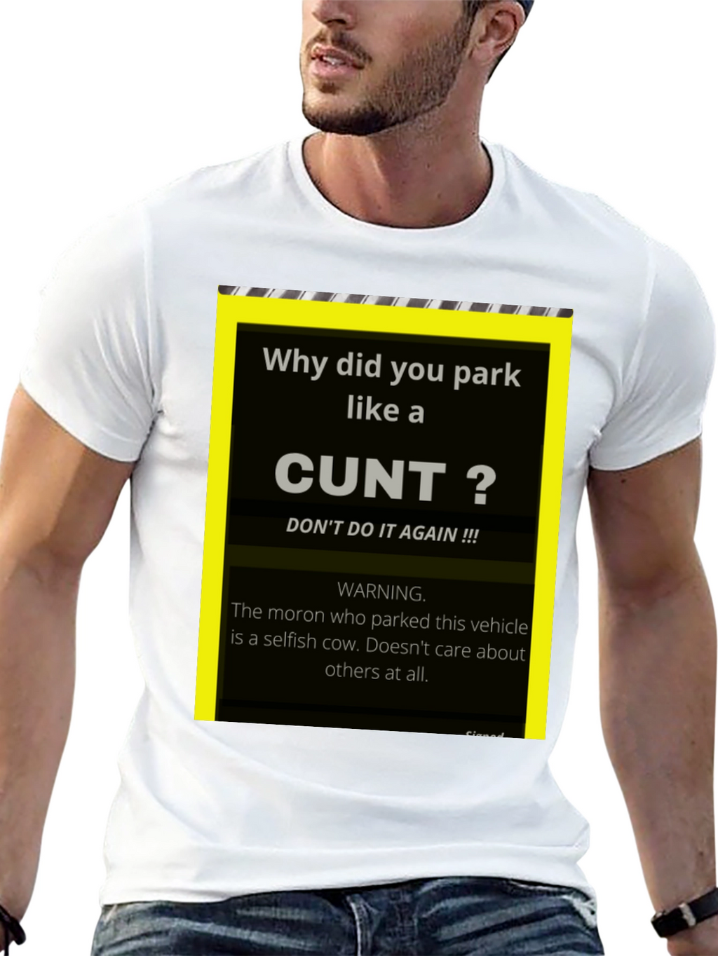 Offensive Parking Humor T-Shirt