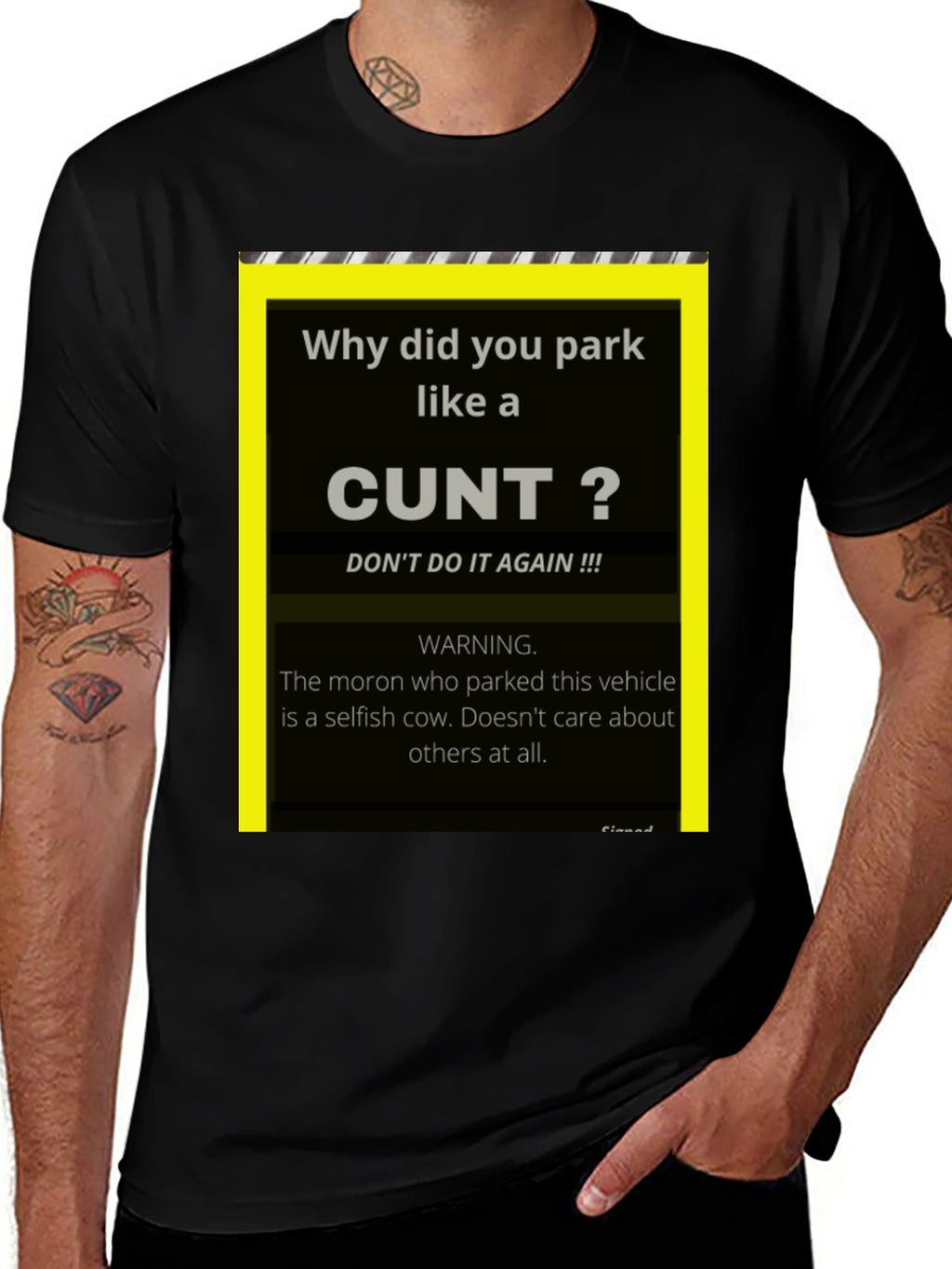Offensive Parking Humor T-Shirt