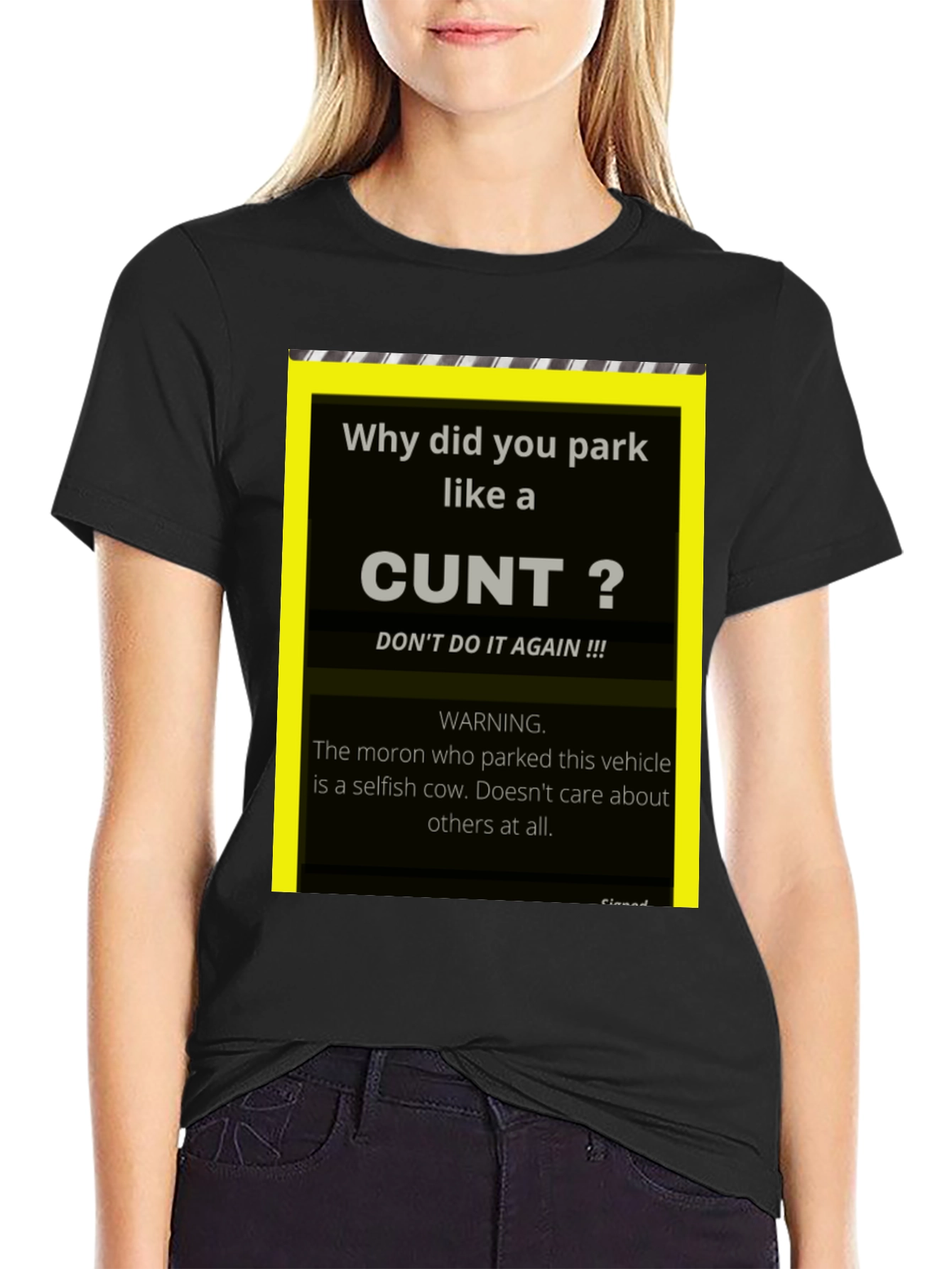 Offensive Parking Humor T-Shirt