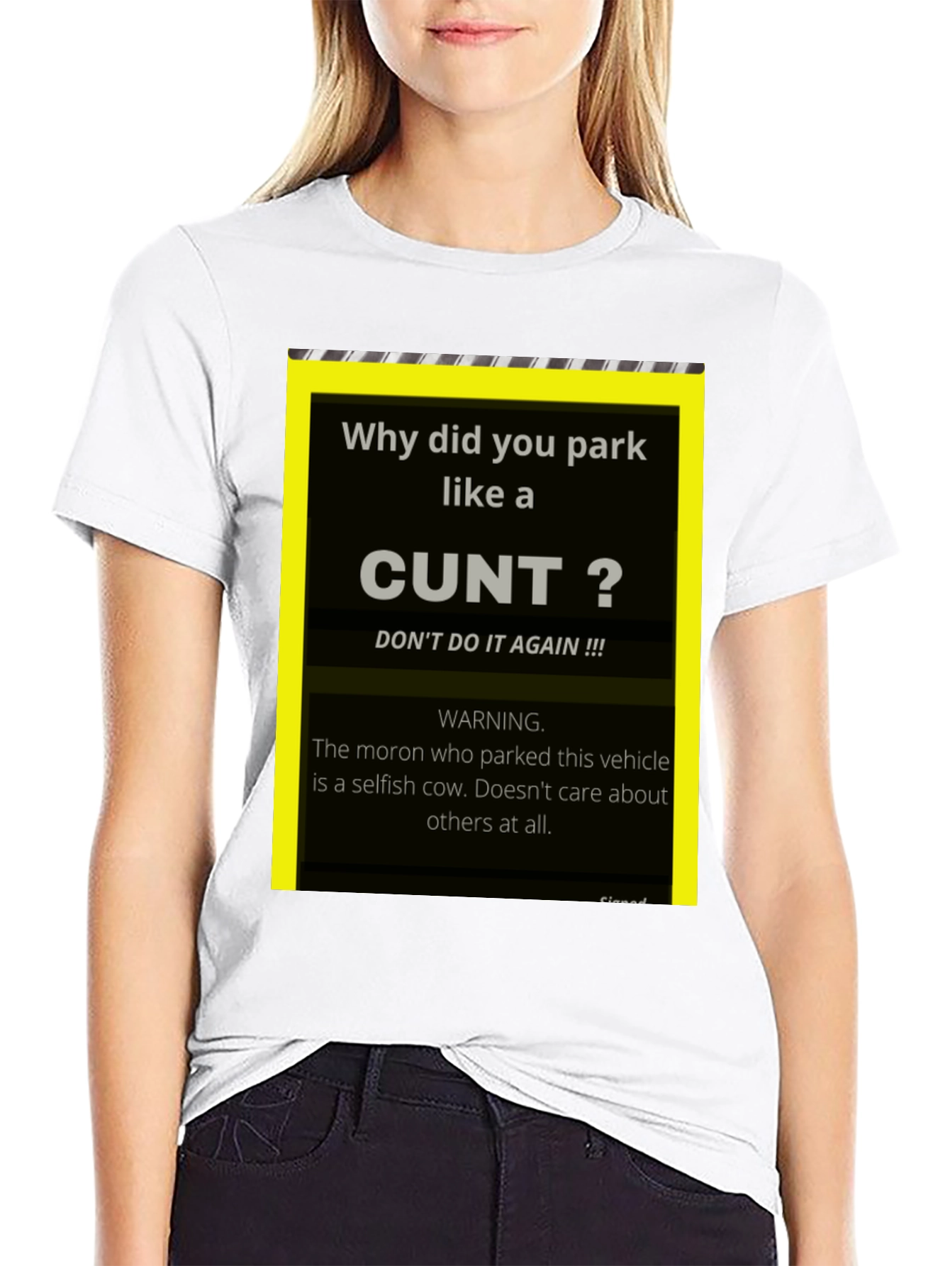 Offensive Parking Humor T-Shirt