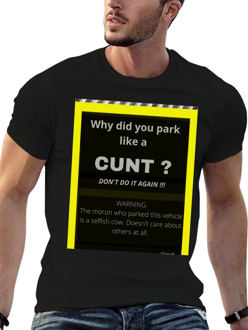 Offensive Parking Humor T-Shirt