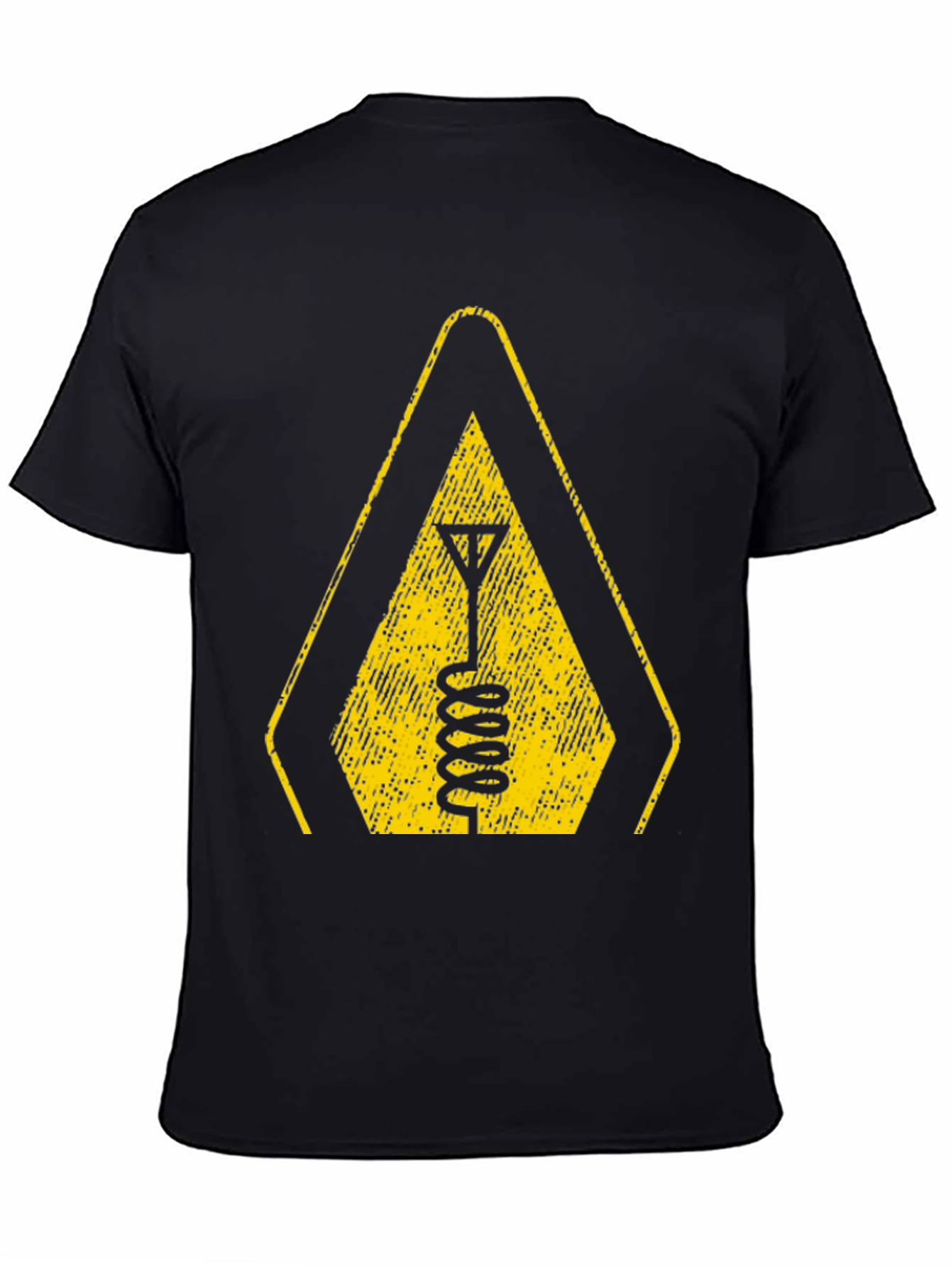 Warning Antenna T-Shirt - Black Tee