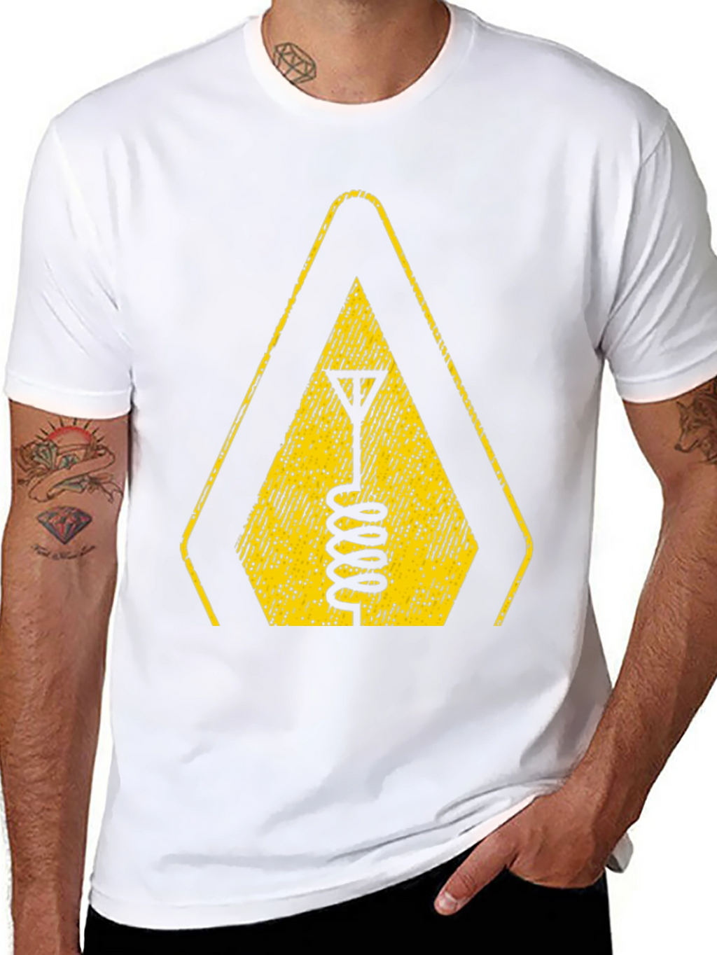 Warning Antenna T-Shirt - Black Tee