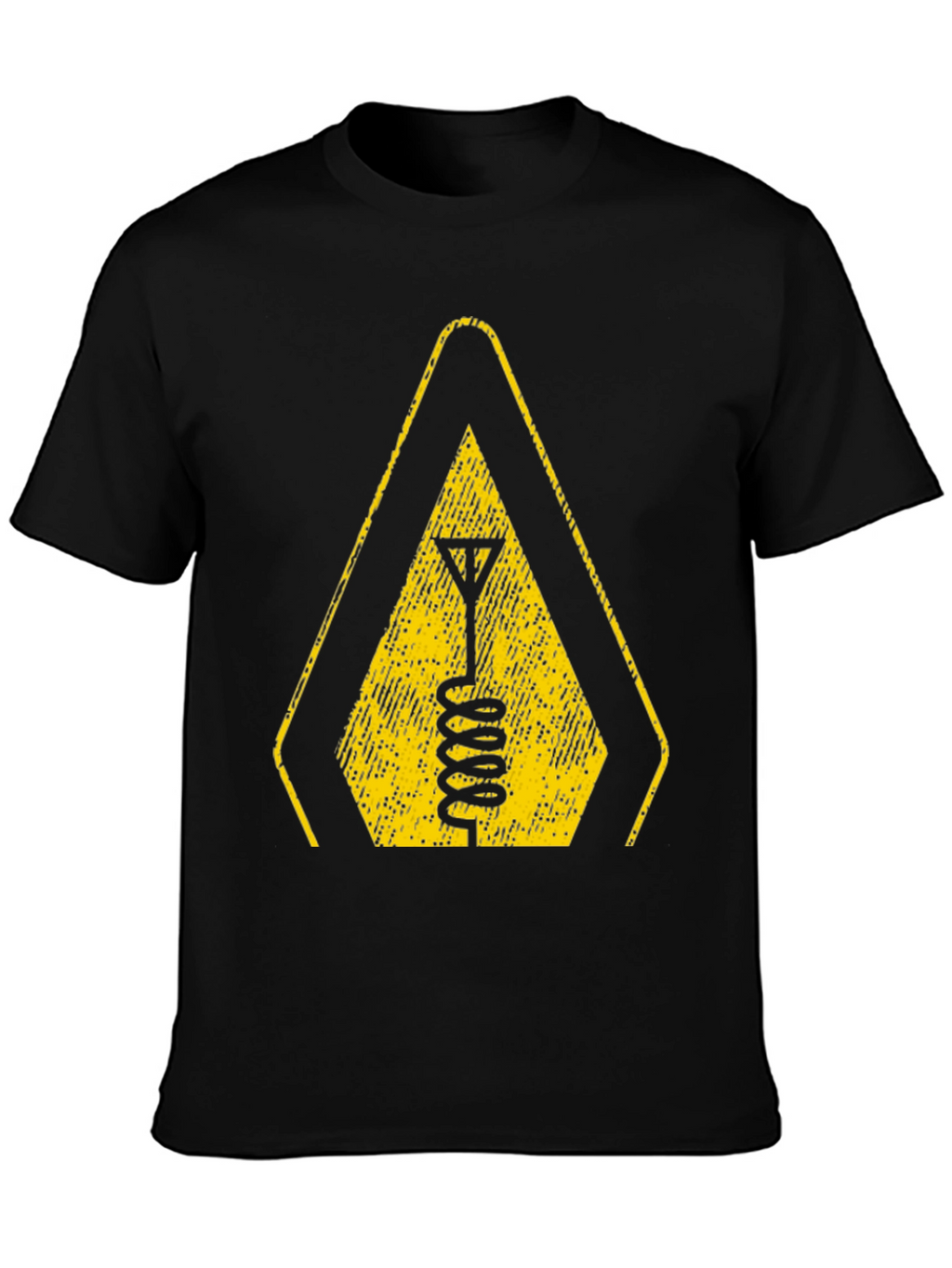 Warning Antenna T-Shirt - Black Tee