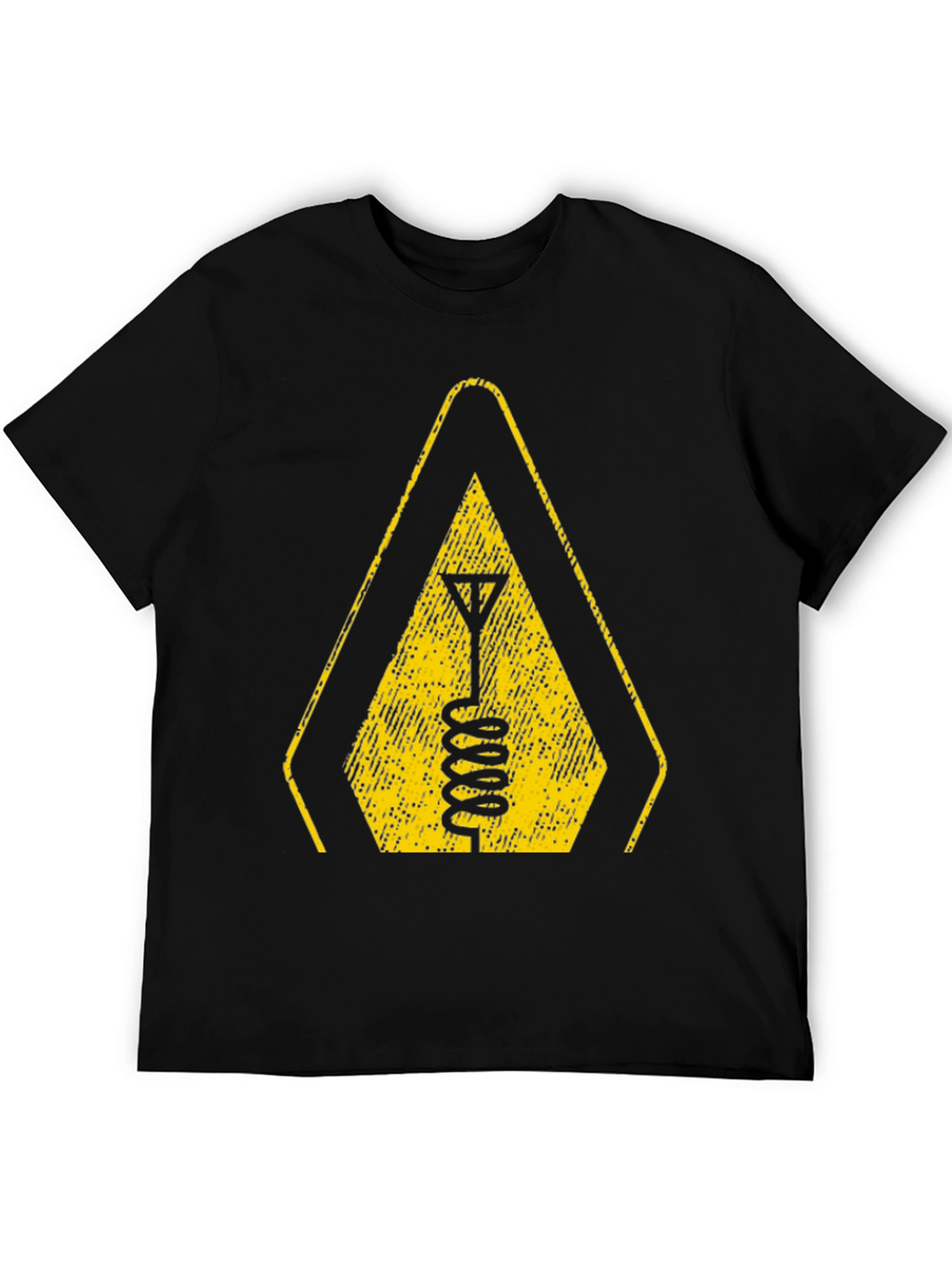 Warning Antenna T-Shirt - Black Tee