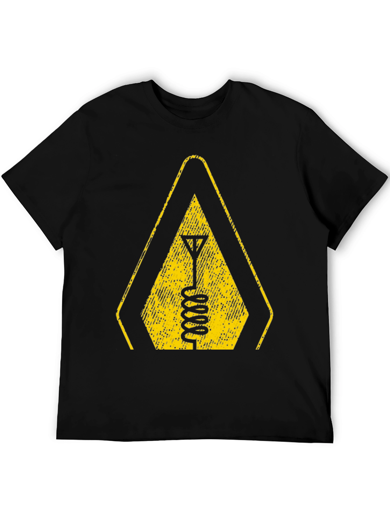 Warning Antenna T-Shirt - Black Tee