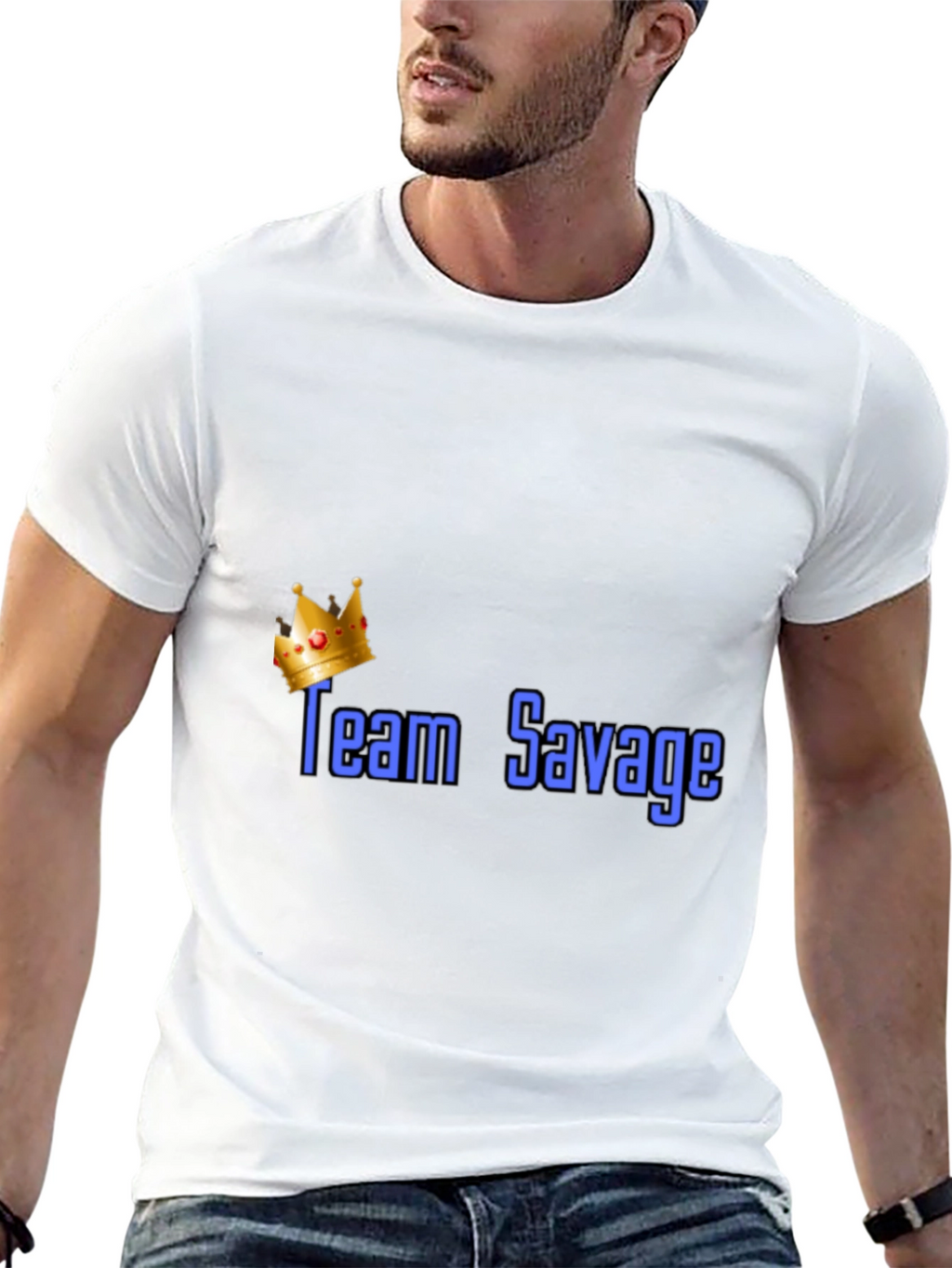 Team Savage Crown Graphic T-Shirt - Black