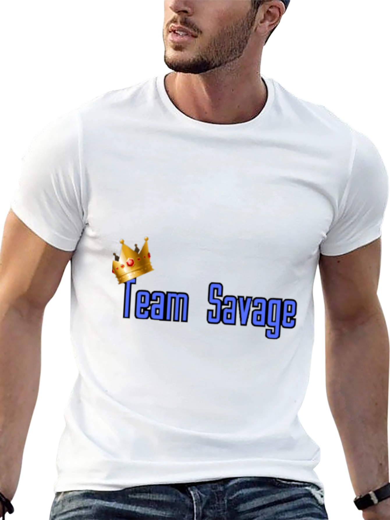 Team Savage Crown Graphic T-Shirt - Black