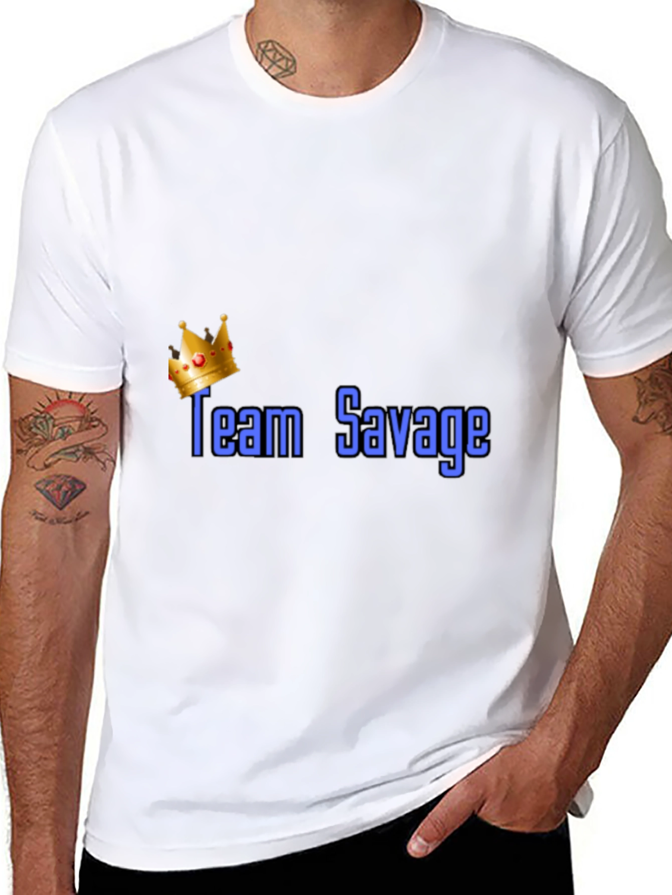 Team Savage Crown Graphic T-Shirt - Black