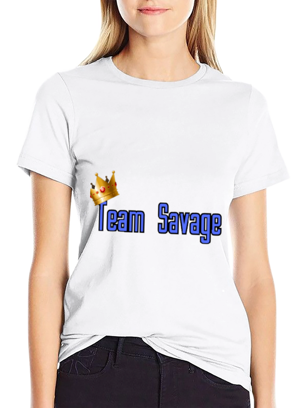 Team Savage Crown Graphic T-Shirt - Black