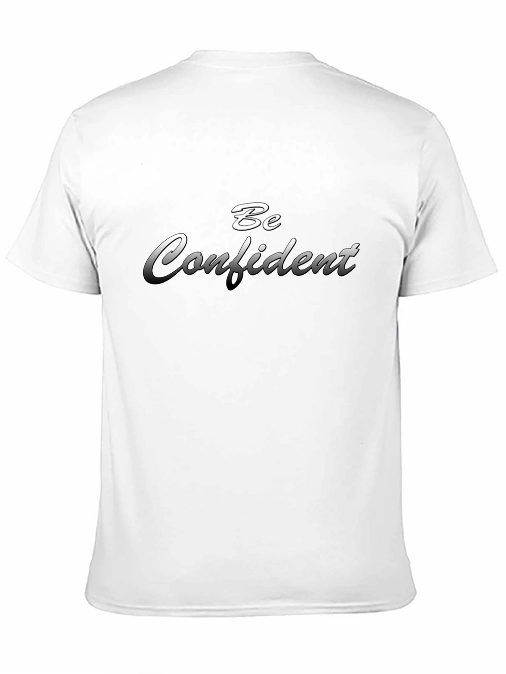 Be Confident Graphic Black T-Shirt