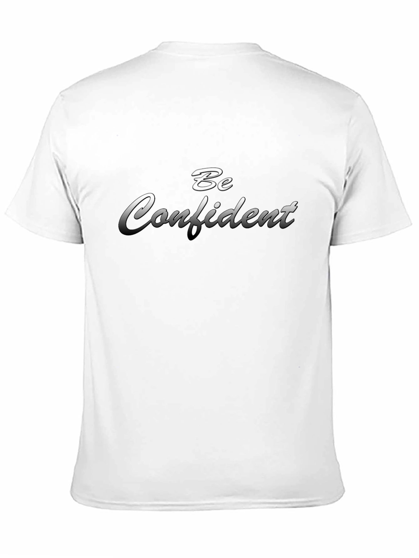 Be Confident Graphic Black T-Shirt